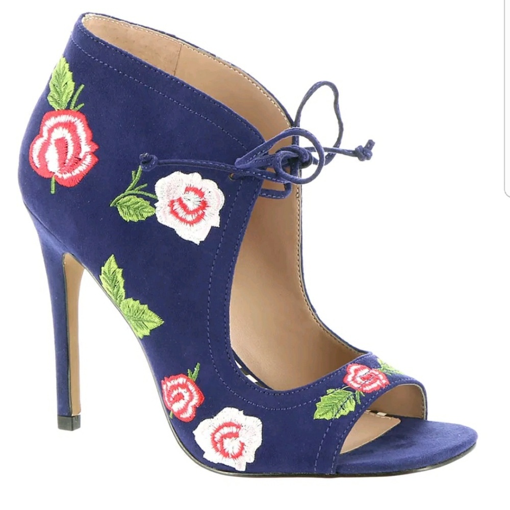 Betsey johnson pumps navy caroline floral caroline